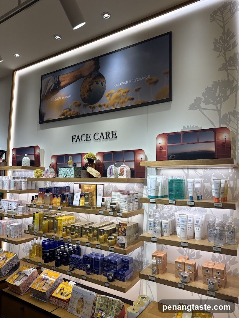 Face Care Section in Retail Store