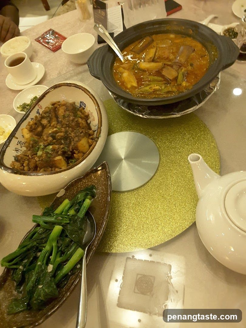 Dining Table with Chinese Cuisine