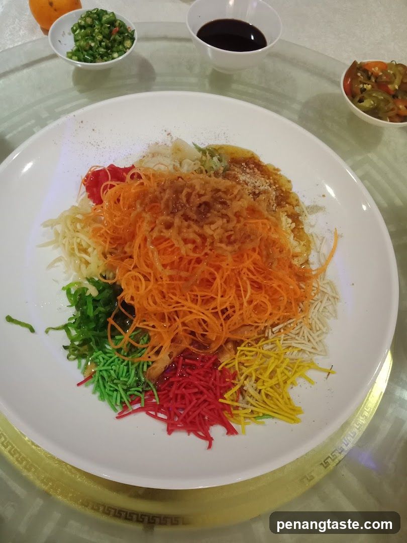 Dish on rotating table