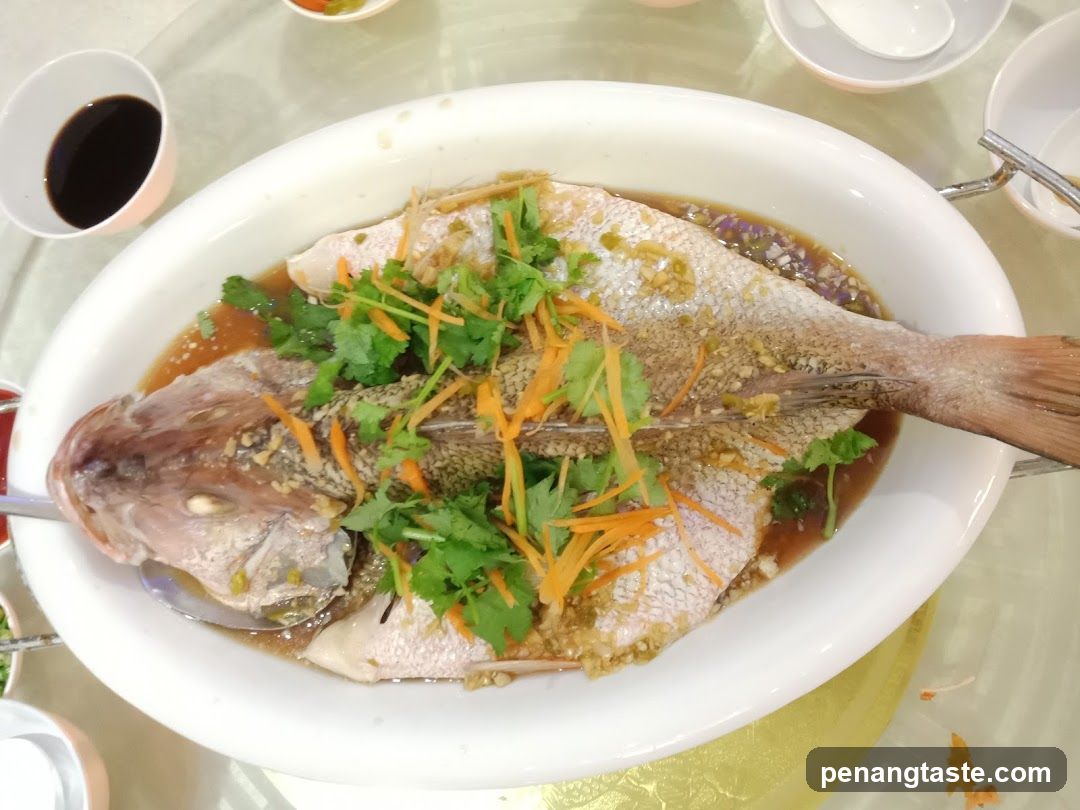 Dish served at dining table