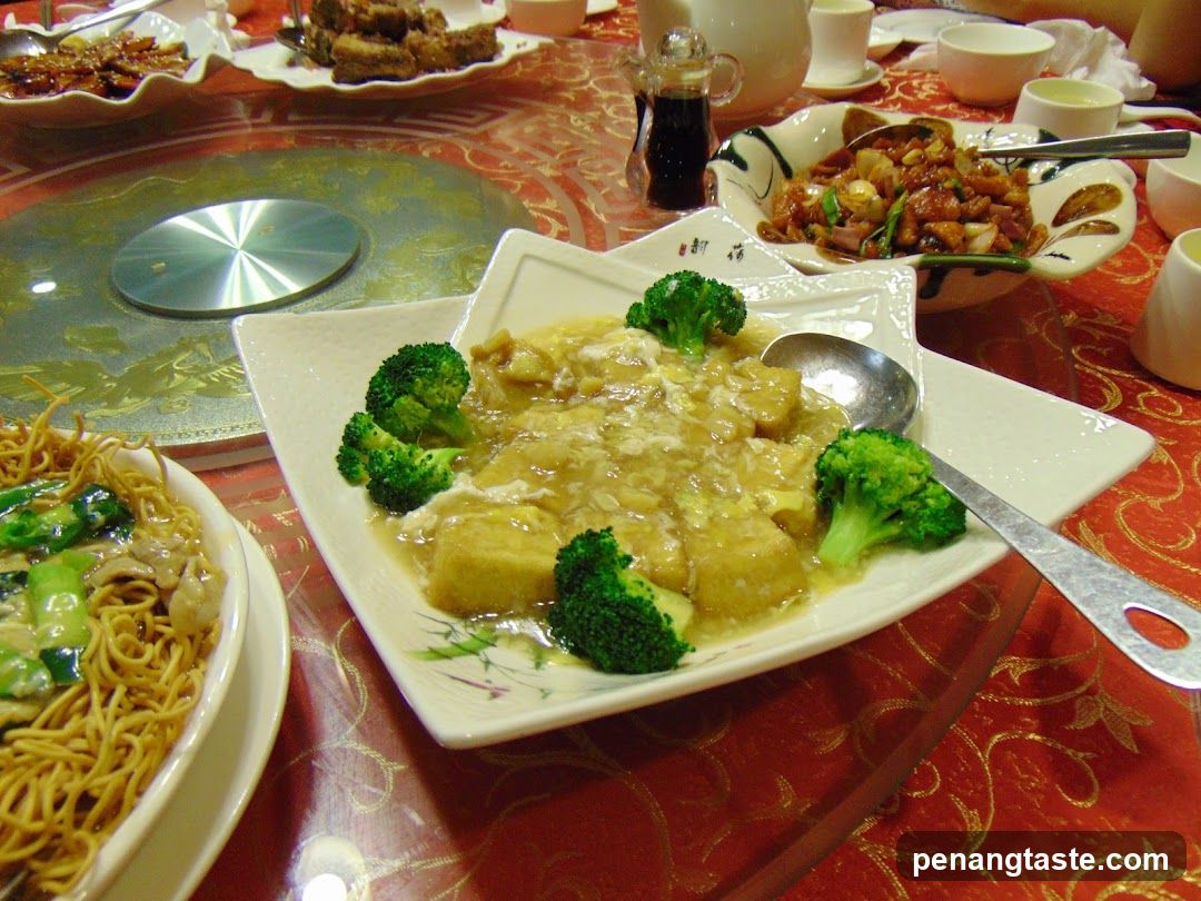 Dining Table with Chinese Cuisine