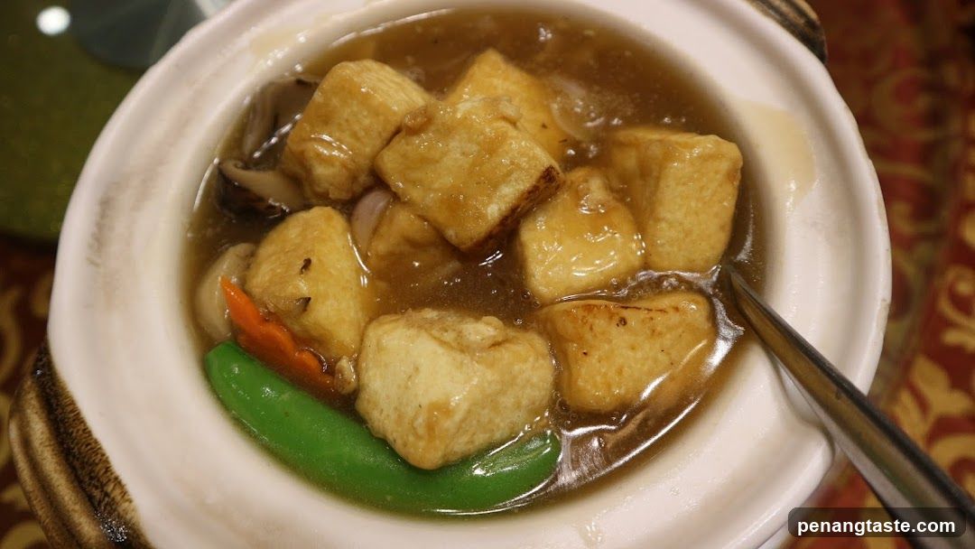 Tofu Dish in Ceramic Bowl