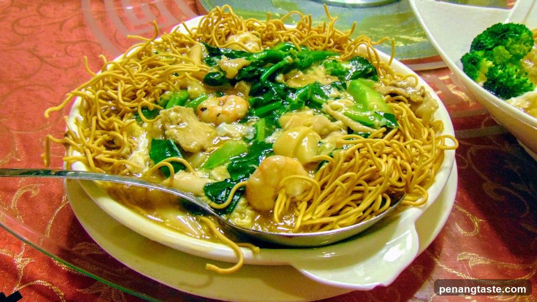 Noodle Dish on Table