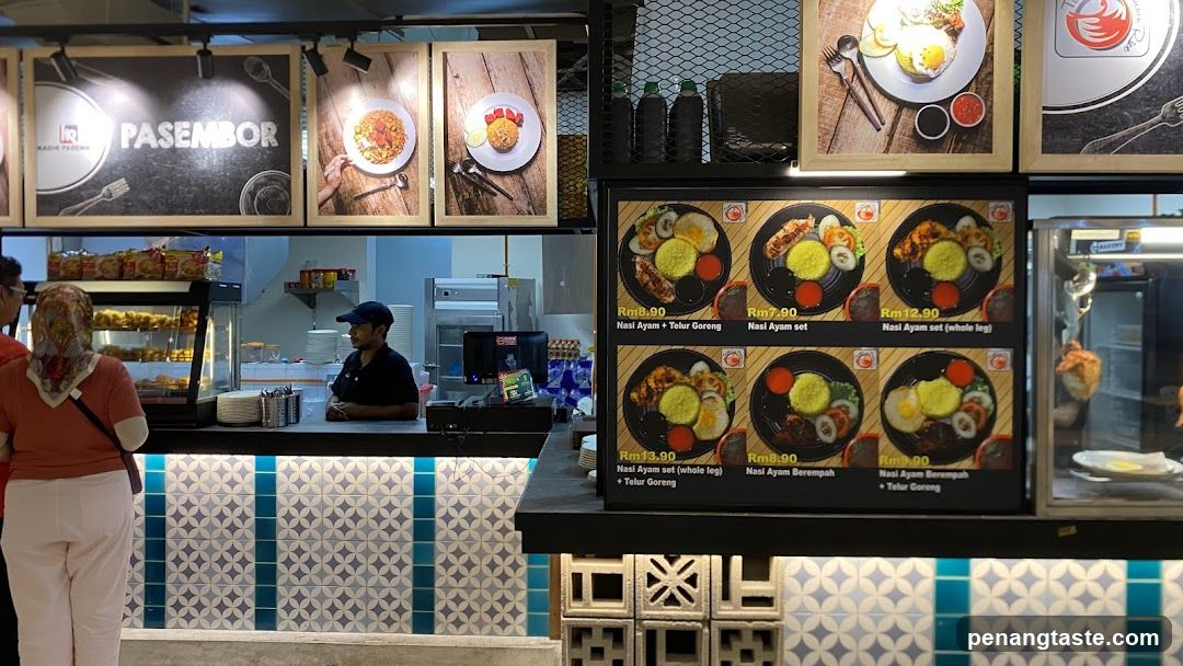 Food stall interior