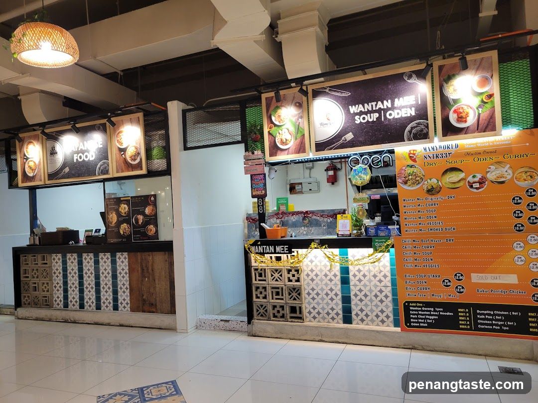 Food stall interior