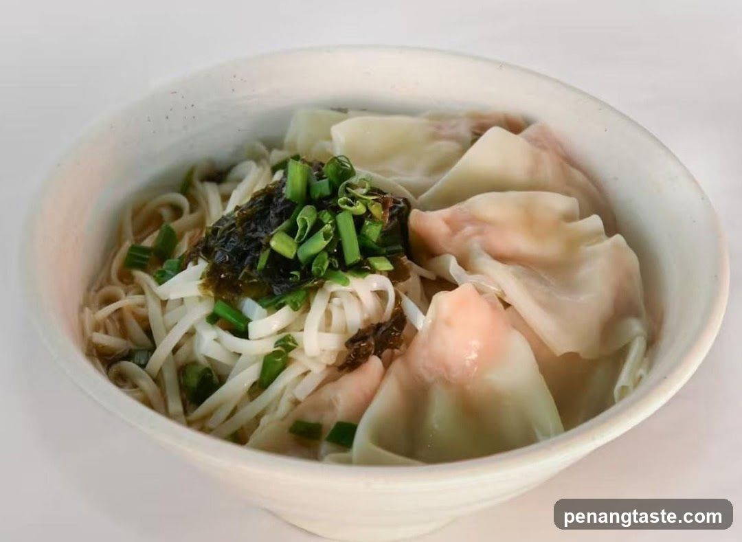 Noodle Soup with Wontons
