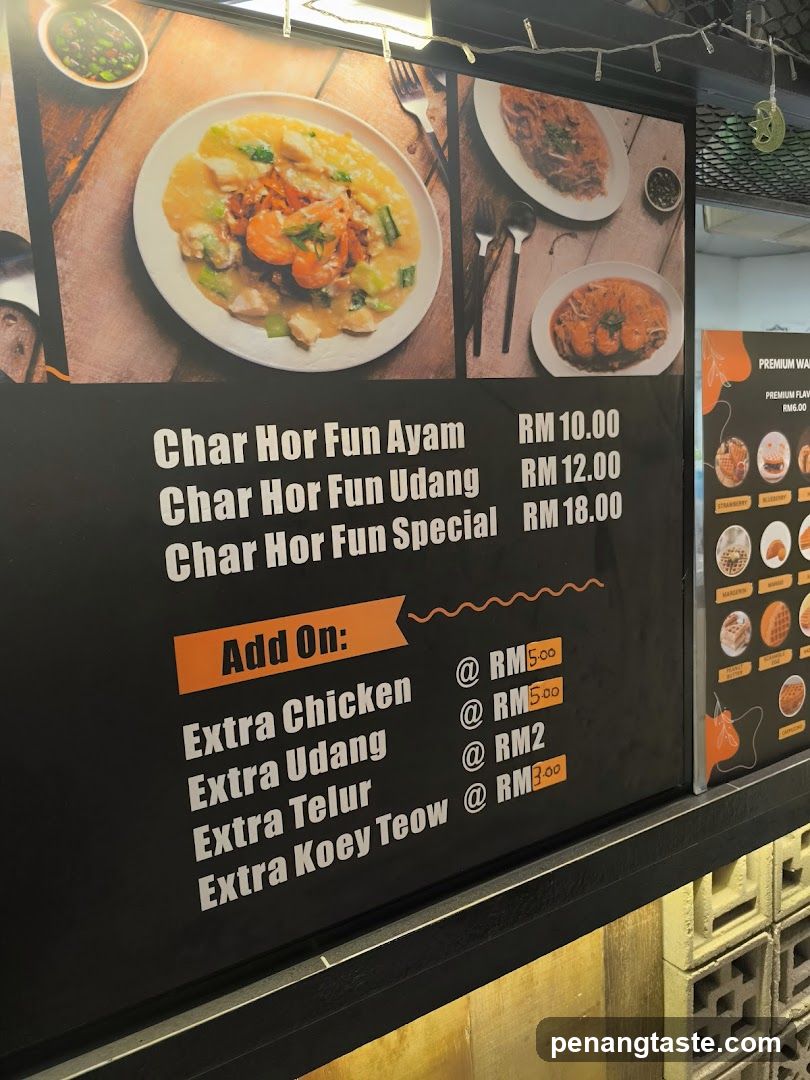 Char Hor Fun Menu Board