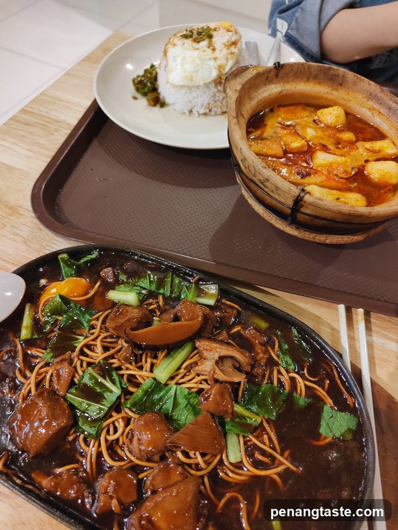 Food served at a restaurant