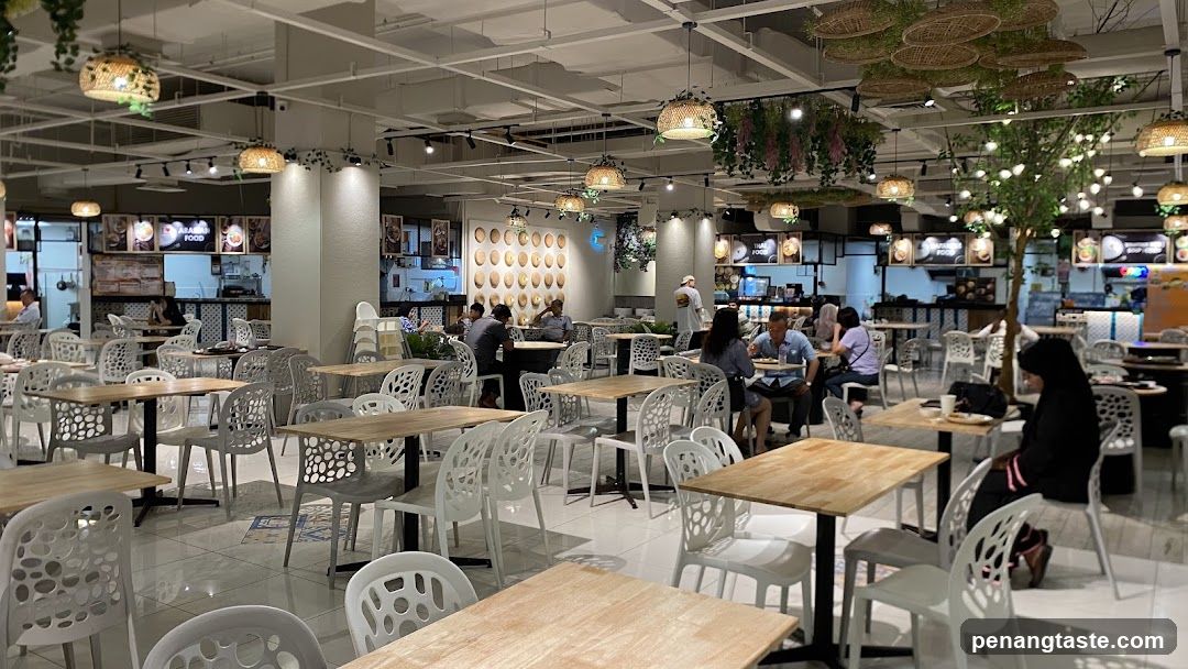 Interior of a food court