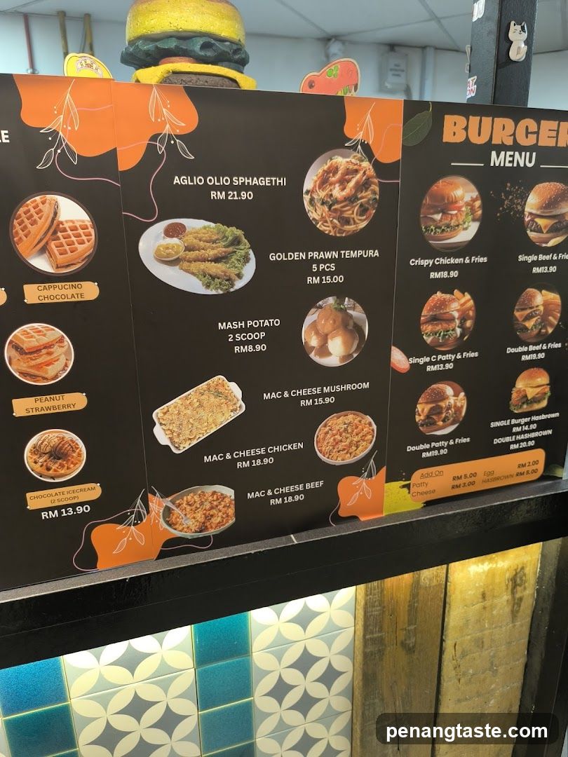 Burger Menu Board
