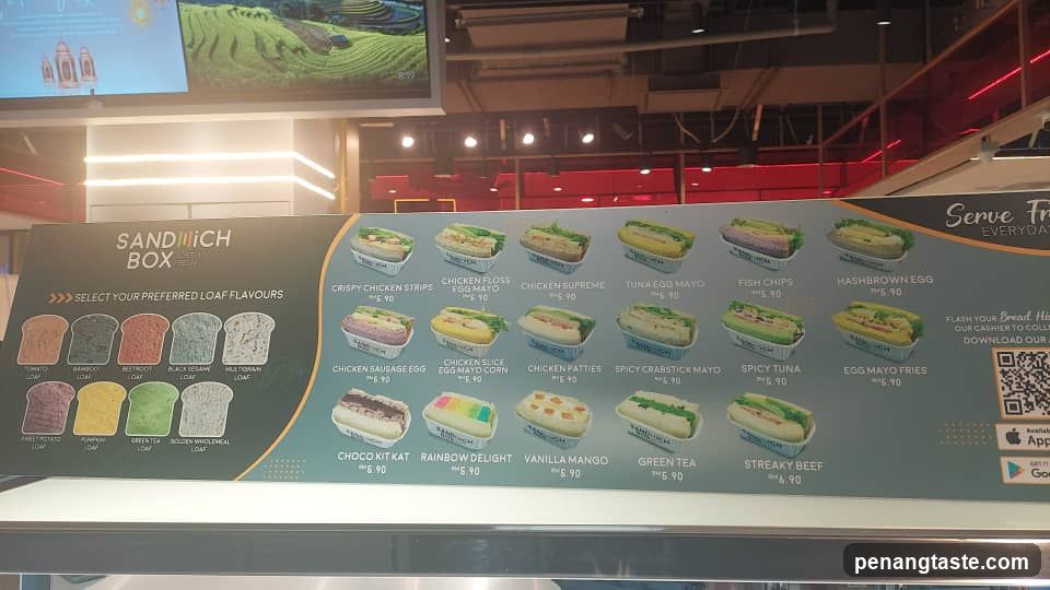 Sandwich Box Menu