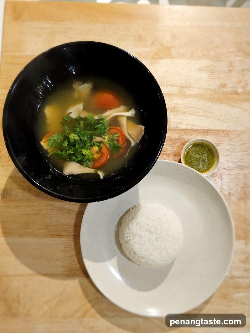 Food on wooden table