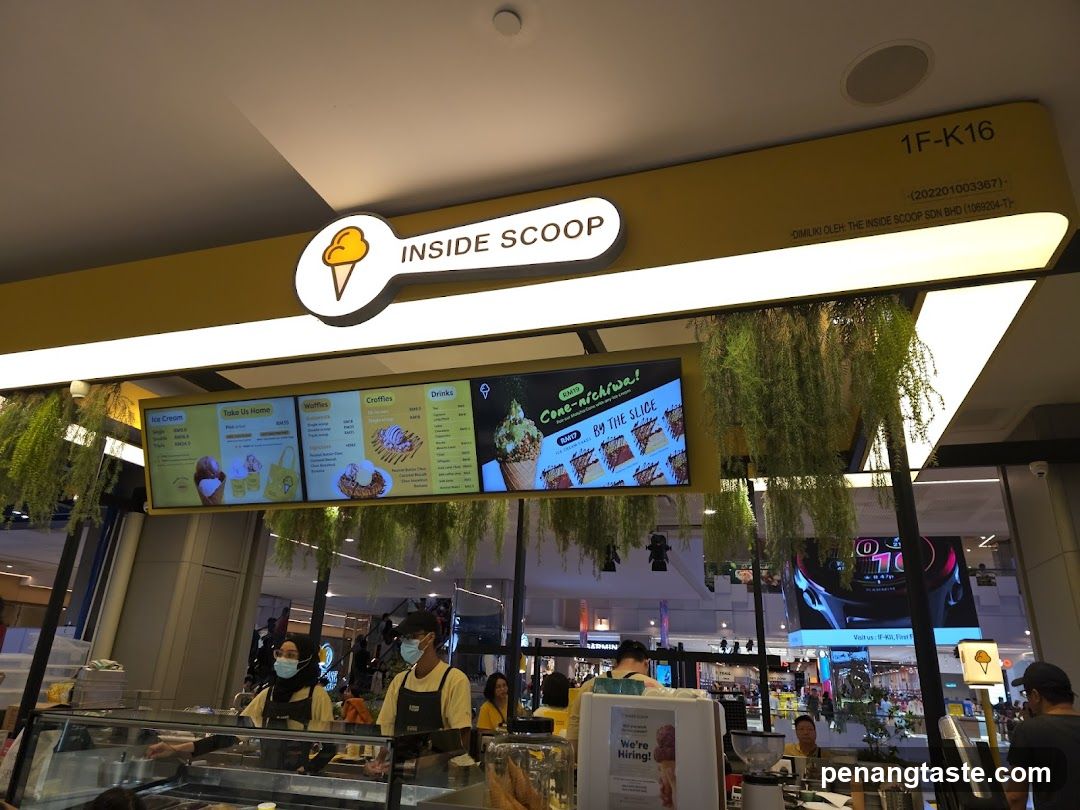 Inside Scoop Ice Cream Shop Interior