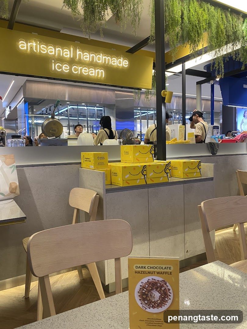 Artisanal Handmade Ice Cream Shop Interior