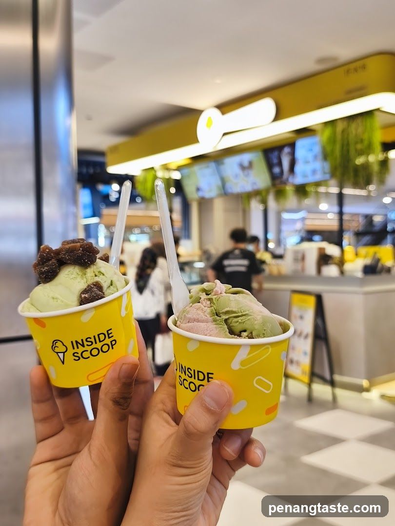 Inside Scoop Ice Cream Shop Interior