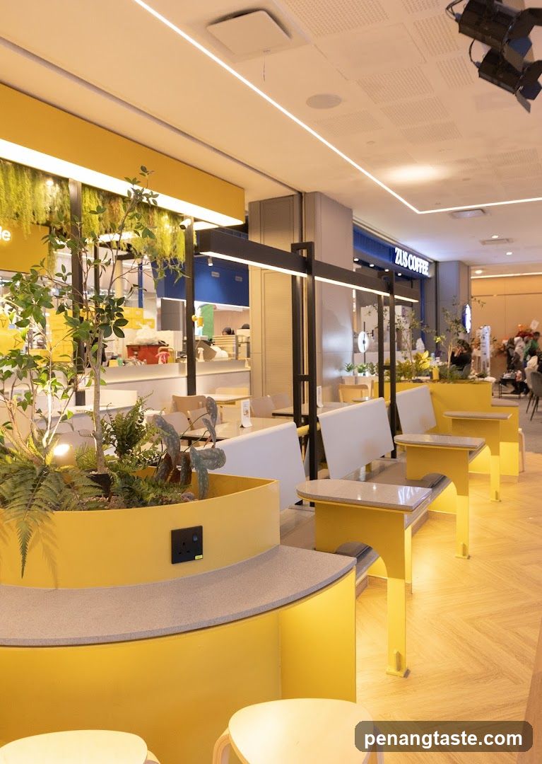 Interior of a modern retail space