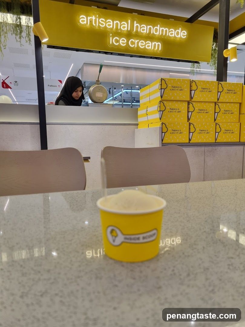 Artisanal Handmade Ice Cream Shop Interior