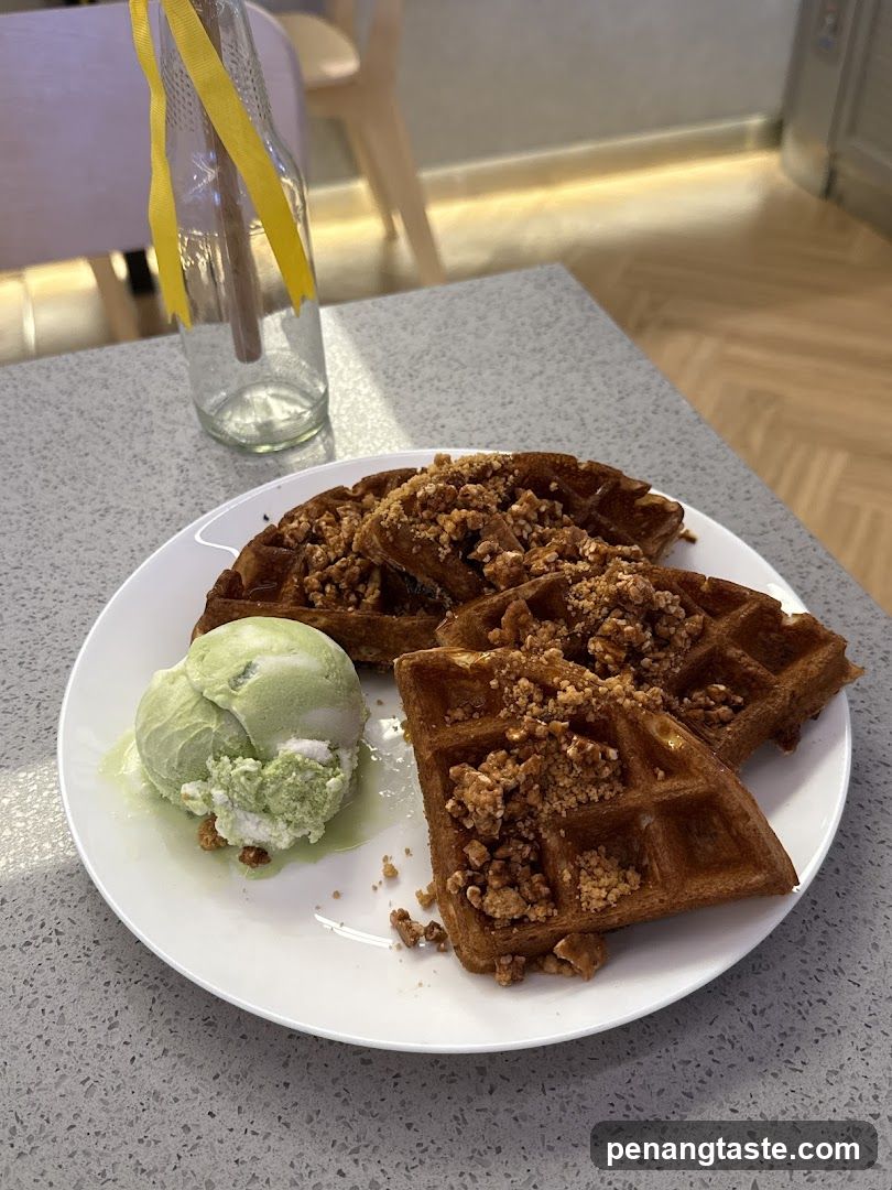 Waffle with Ice Cream