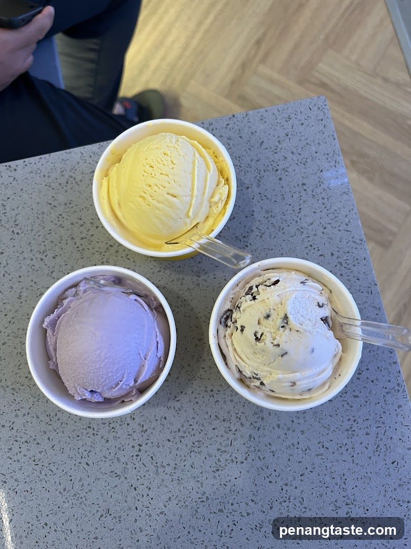 Ice Creams on Table