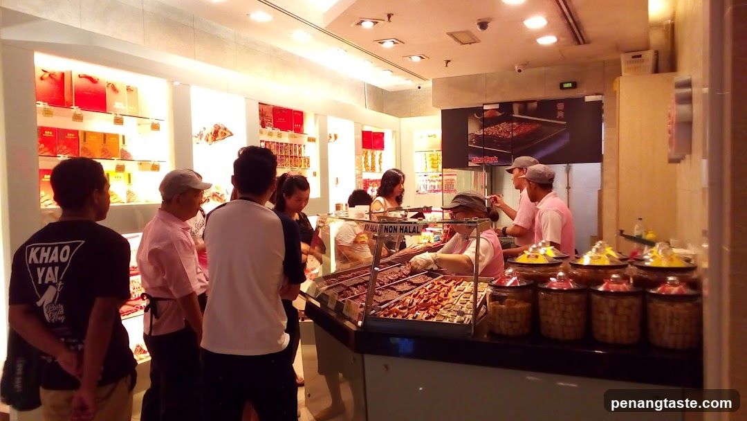 Interior of a food shop