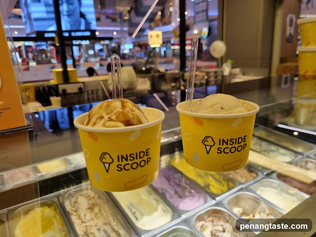 Inside Scoop Ice Cream Display