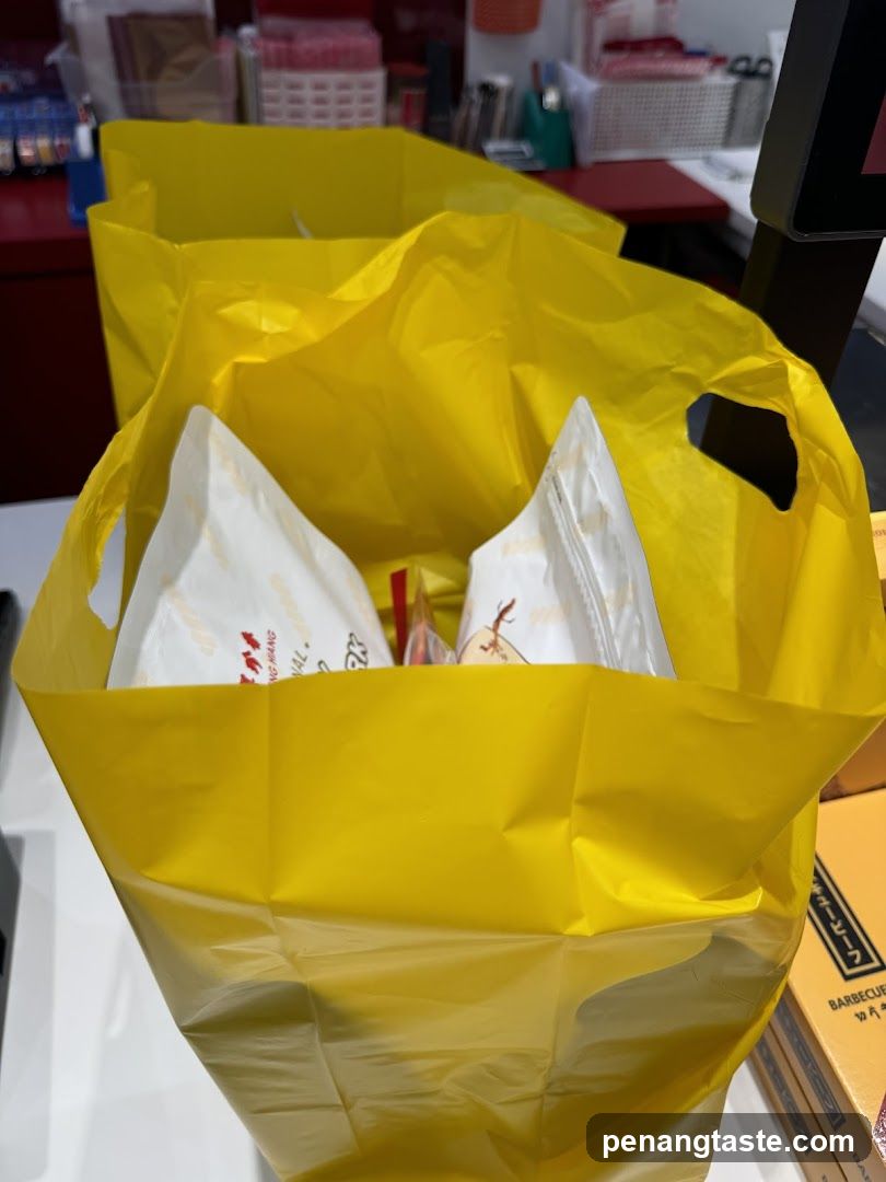 Yellow Shopping Bag Contents