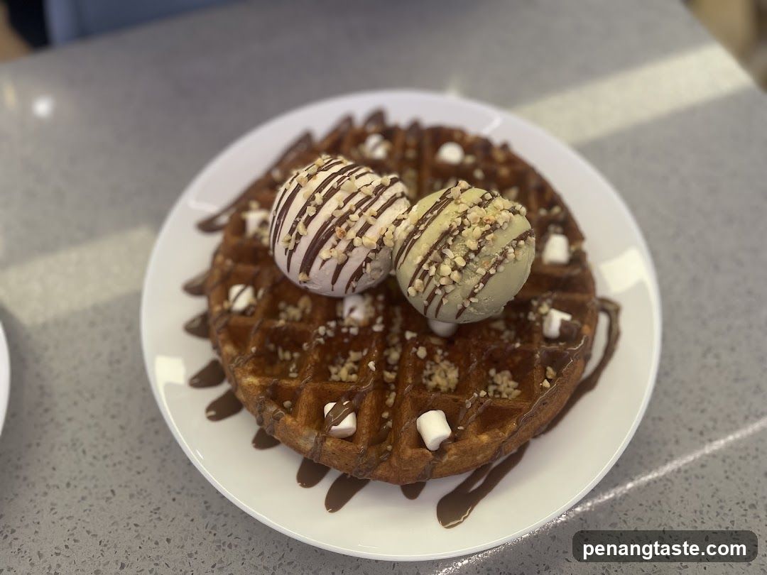 Waffle with Ice Cream