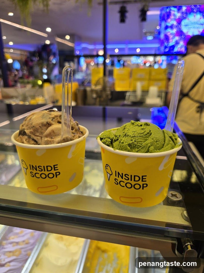 Inside Scoop Ice Cream Display