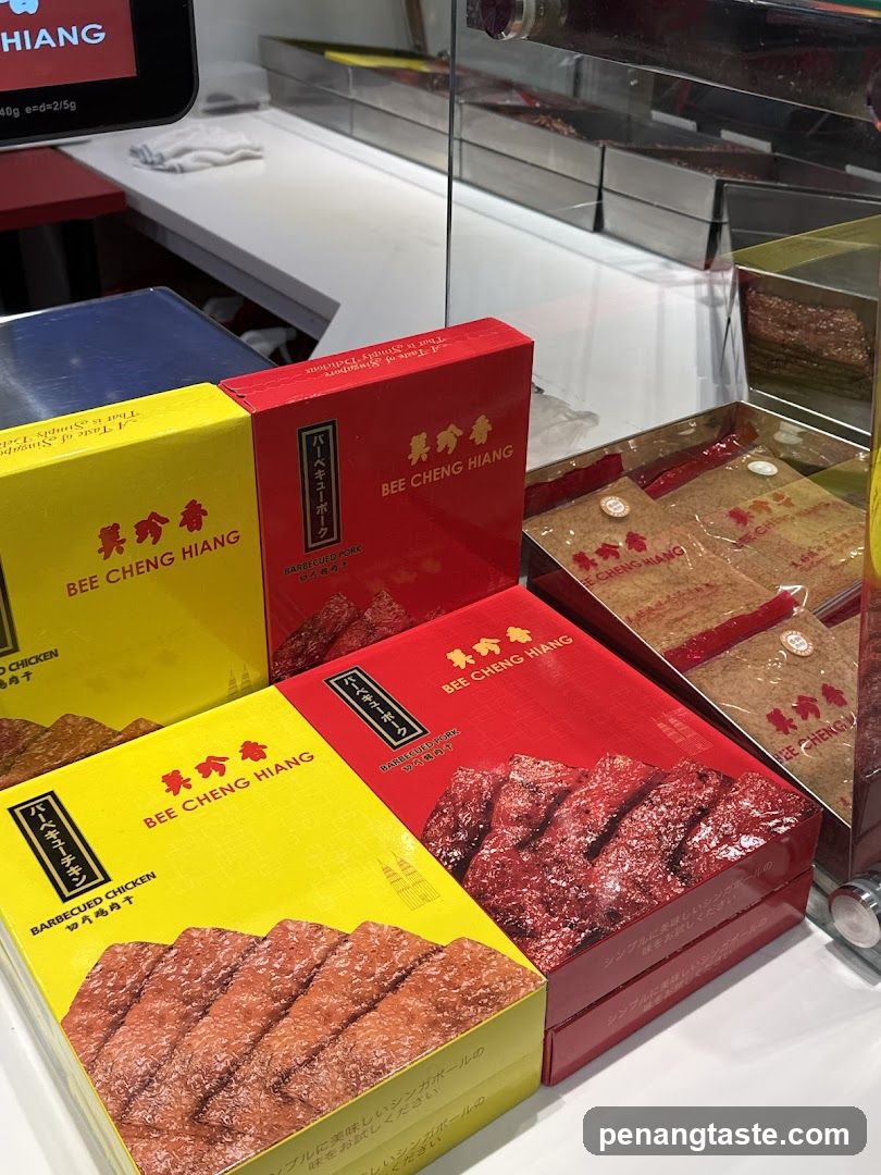 Bee Cheng Hiang Products Display