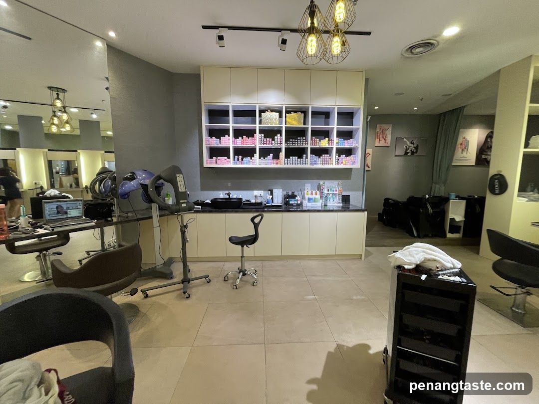 Interior of a hair salon