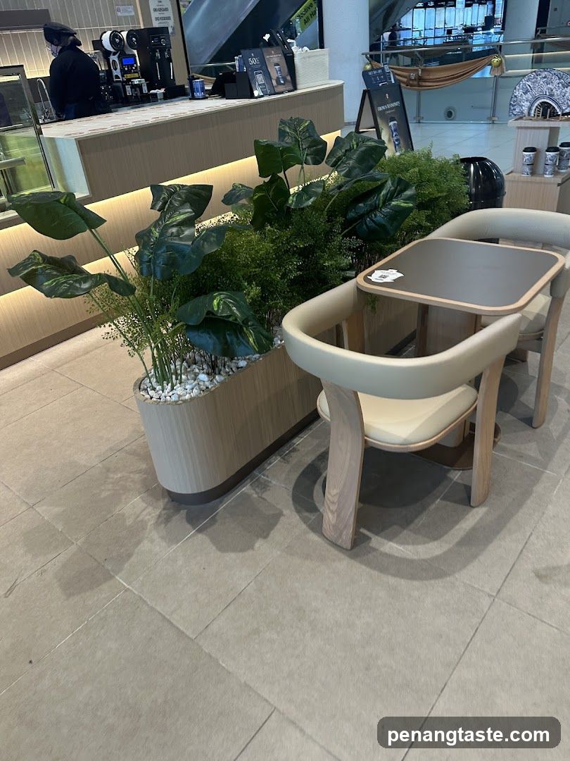 Interior seating area