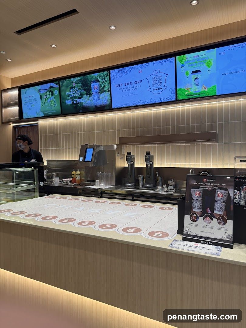Chagee Interior Counter Area