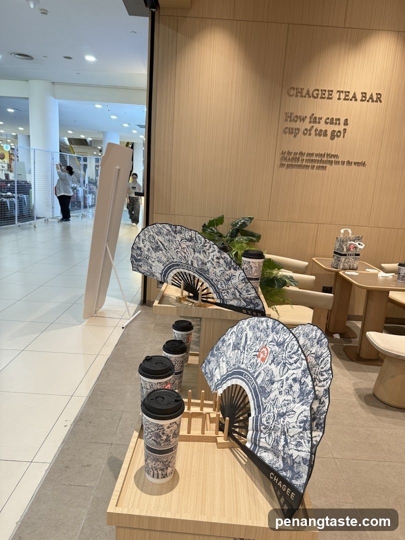 Chagee Tea Bar Interior Display