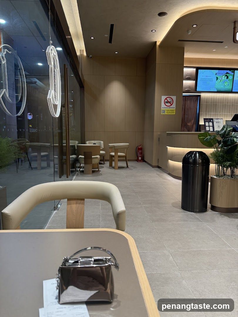 Interior of a modern café or lounge