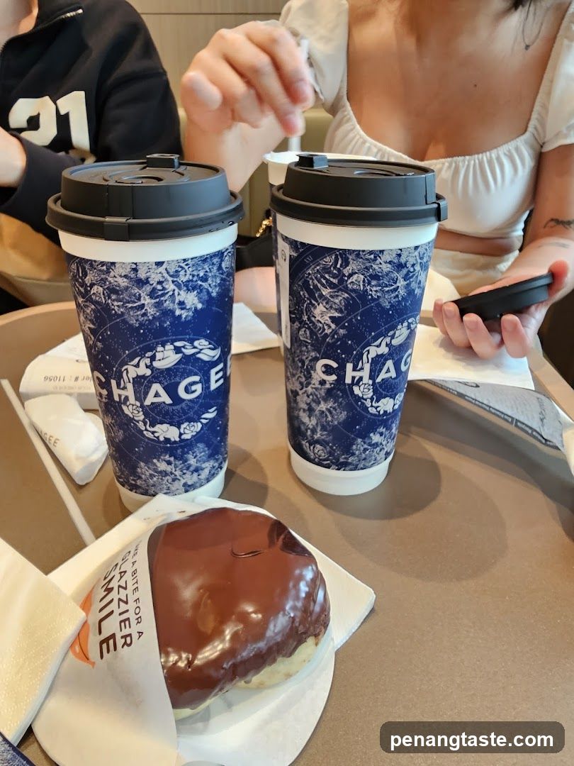 Coffee and Donut at Shop