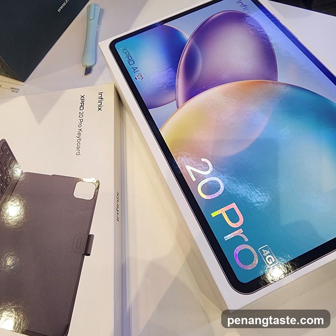 Infinix XPD 20 Pro Tablet and Keyboard Display