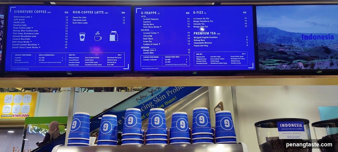 Coffee Menu Display