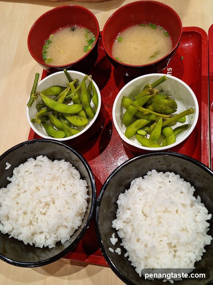Meal Set on Red Tray