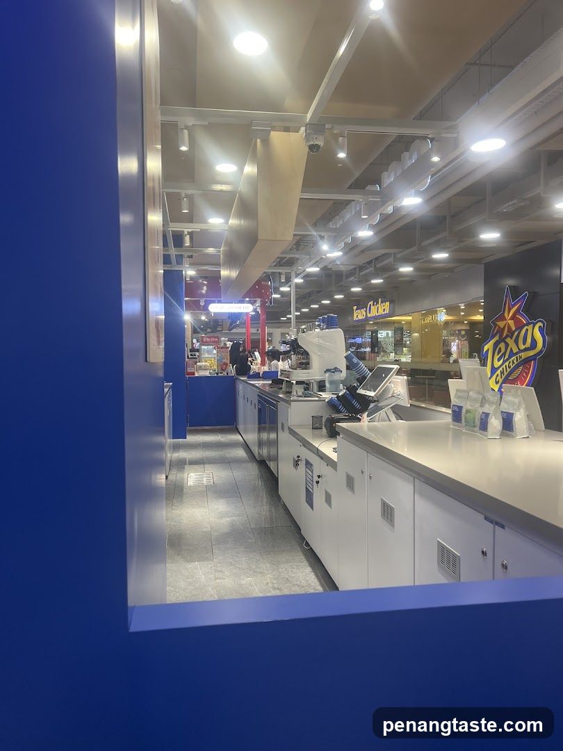 Interior food court view