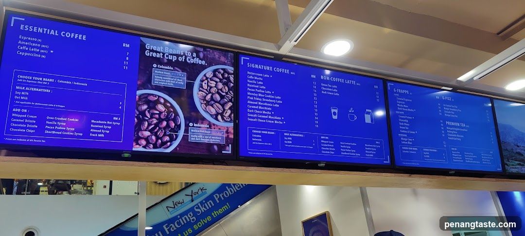 Coffee Menu Display