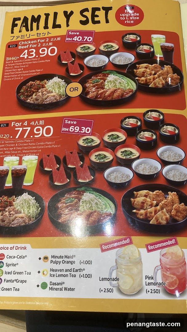 Family Set Menu