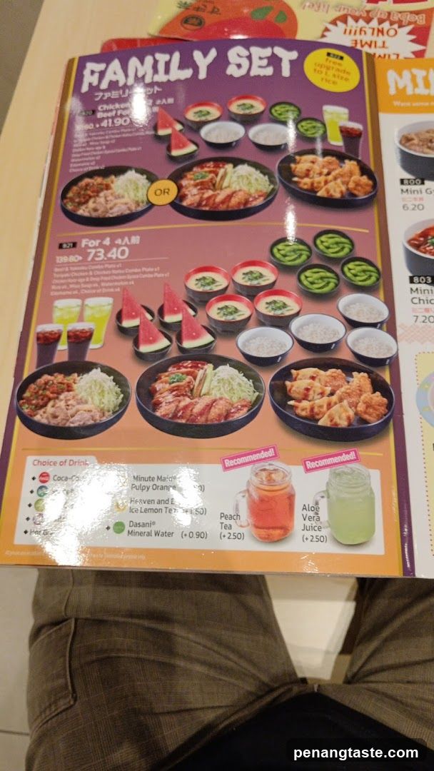 Family Set Menu