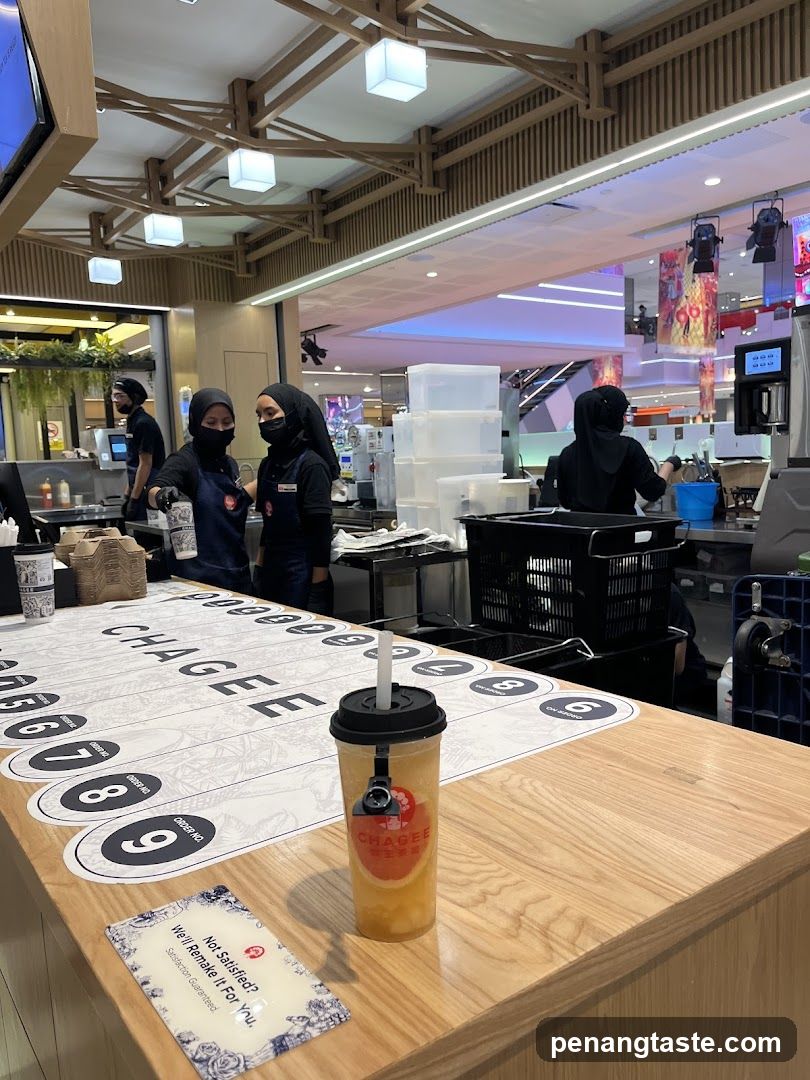Chagee Interior Counter View