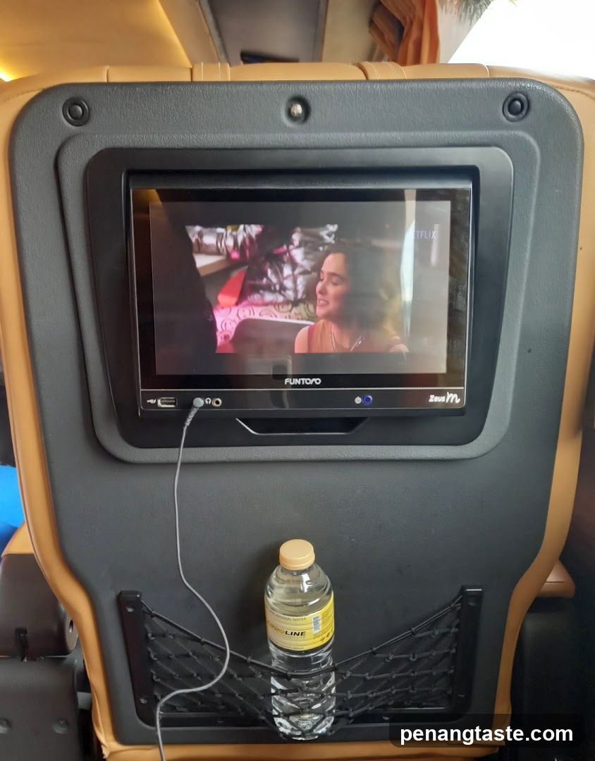 Bus Interior Entertainment Screen