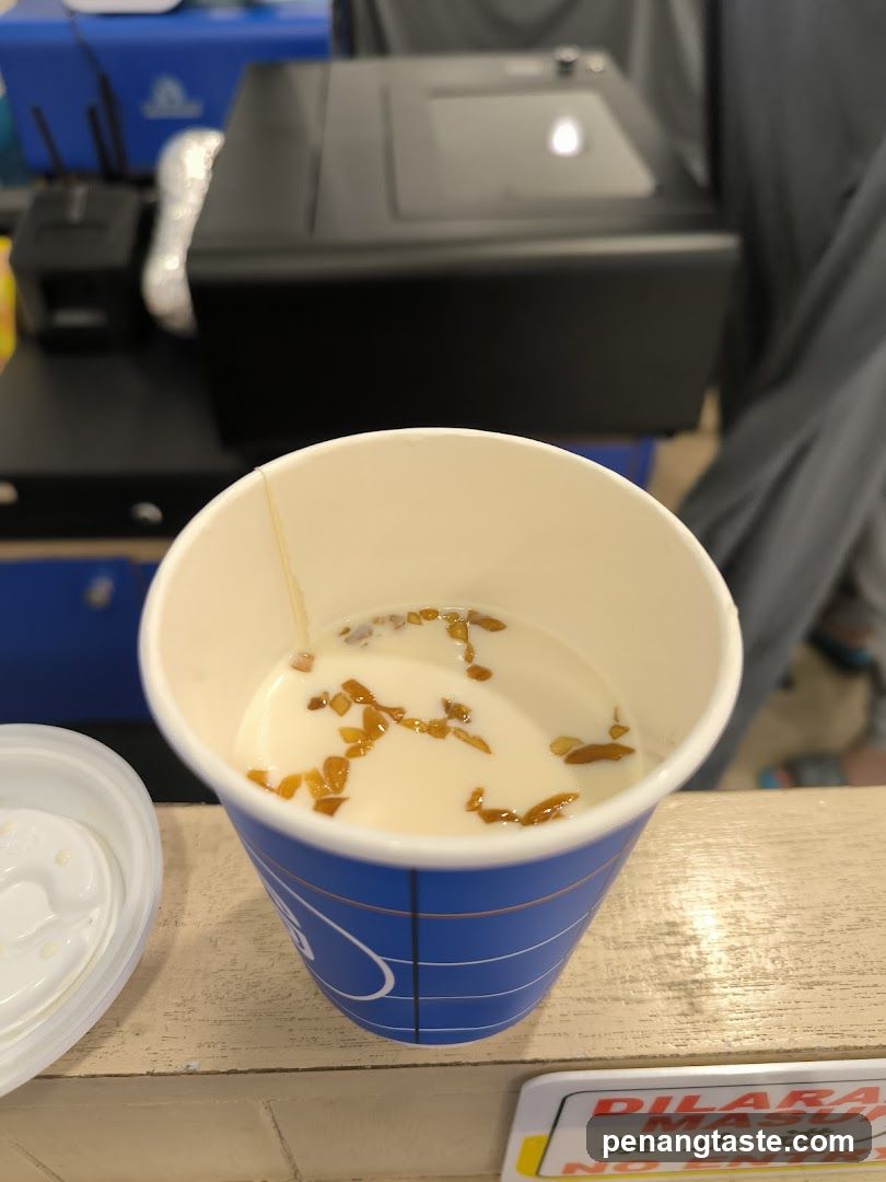 Cup of beverage at counter