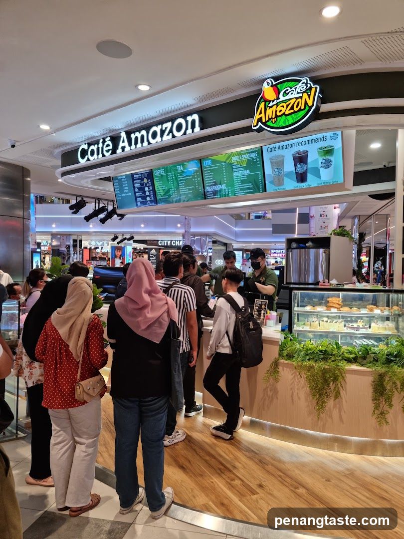 Café Amazon storefront interior