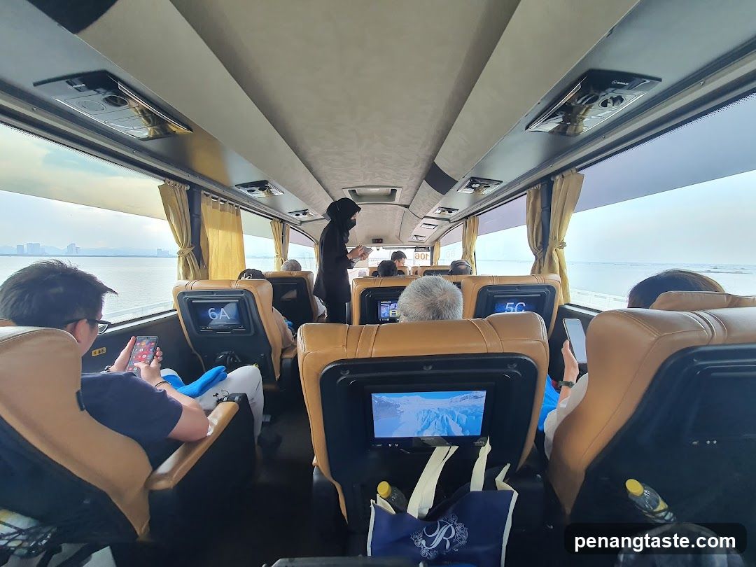 Bus Interior with Passengers