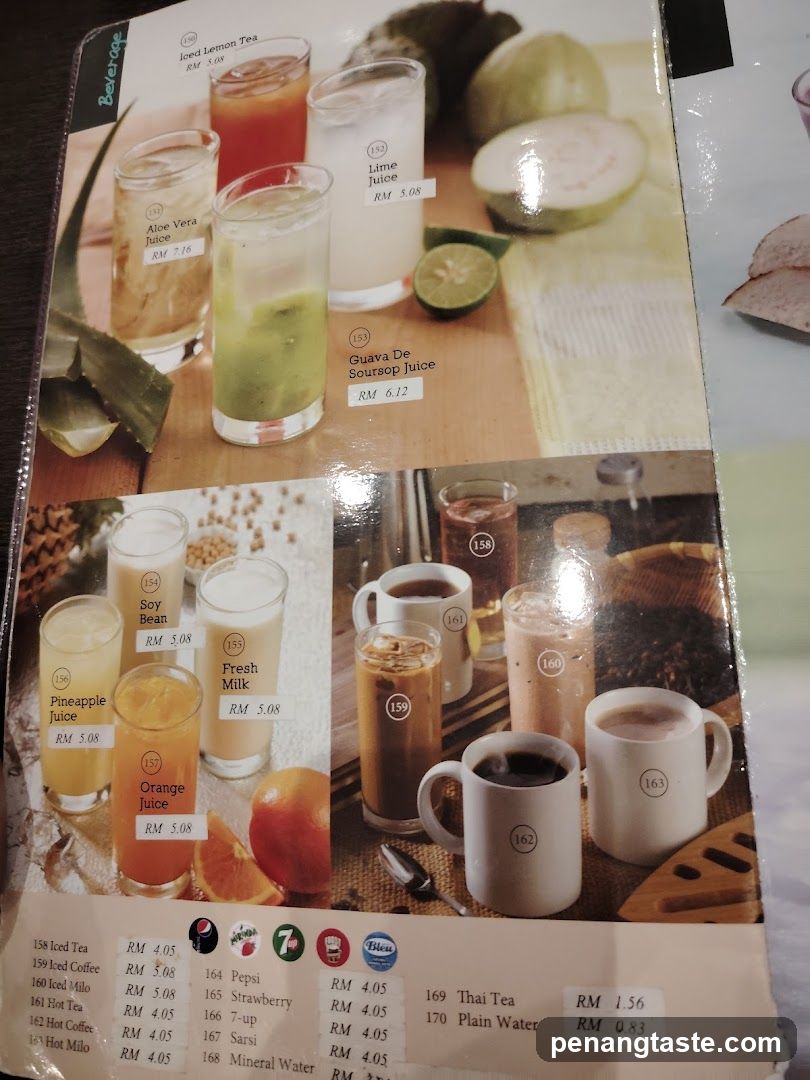 Beverage Menu Page