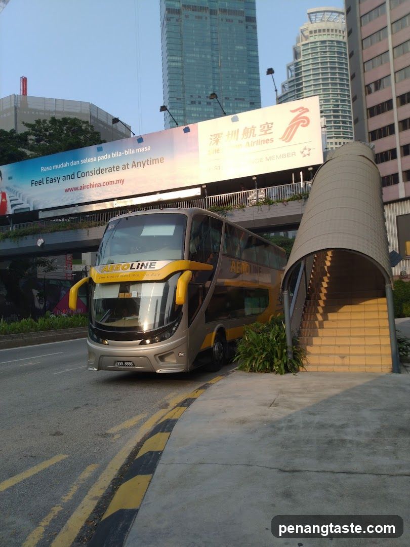 Aeroline Bus at Airport Terminal