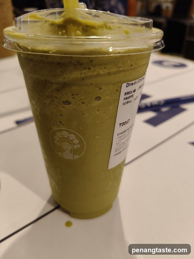 Matcha Frappe in Cup